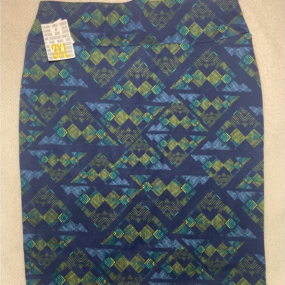 LulaRoe Women’s Cassie Pencil Skirt Boho Indie Style size 3XL NWT
